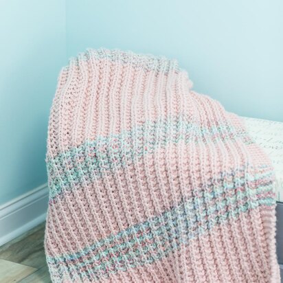 Fluffy Rib Knit Blanket
