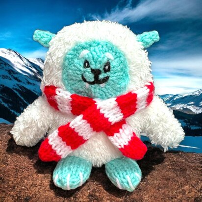 Bjorn the Yeti chocolate orange cover / toy - knitting pattern