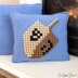 Dreidel Bobble Stitch Pillow