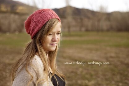 Wisteria Slouch Hat ~ Knit Version