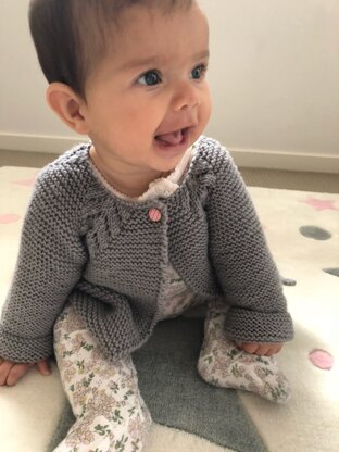 Baby's top down cardigan