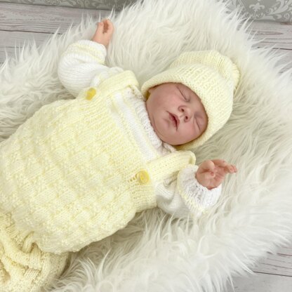 Baby Dungaree Outfit Knitting Pattern #91