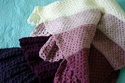 Ombre Ruffle Blanket