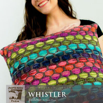 Whistler Pillow in Juniper Moon Farm Moonshine and Moonshine Trios - J8-08