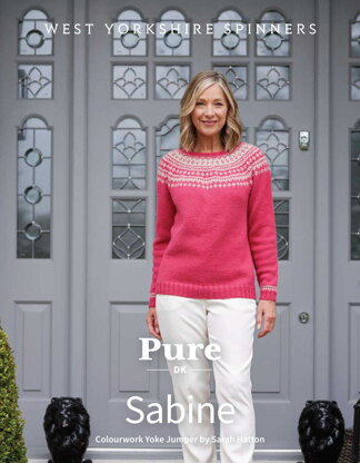 Sabine Colourwork Yoke Jumpers in West Yorkshire Spinners Bo Peep Pure - DBP0238  - Downloadable PDF