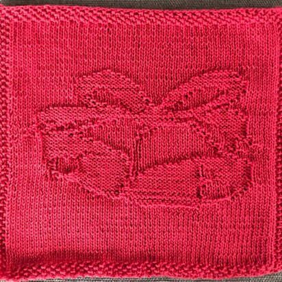 Juleklokker/Chrismas Bells Dishcloth/Karklud