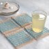 Interlaced Row Placemat and Coaster Set