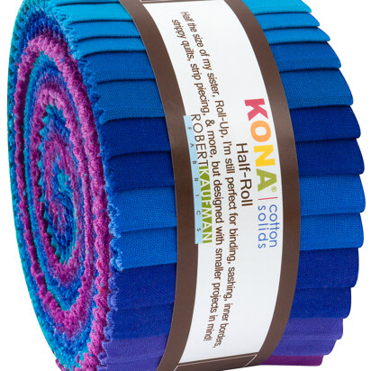 Robert Kaufman Kona Cotton Solids 2.5in Strip Roll - HR-142-24
