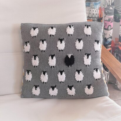 Sheep in a Row Cushion