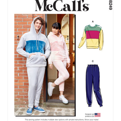 McCall's Unisex Tops and Pants M8249 - Sewing Pattern