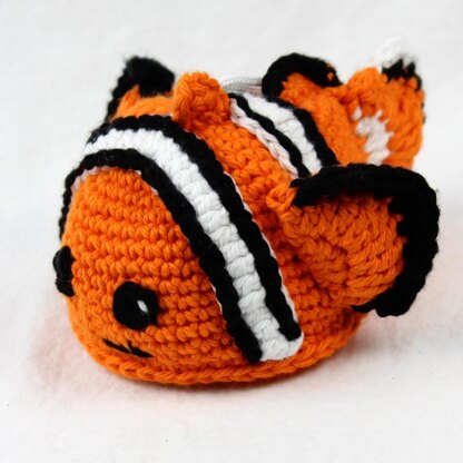 Charlie the Clownfish Scrubby Amigurumi