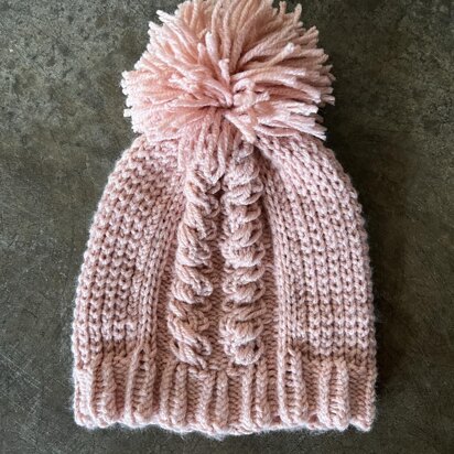 Cabled Hat -- a loom knit pattern