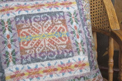 Fairisle Patch Cushion