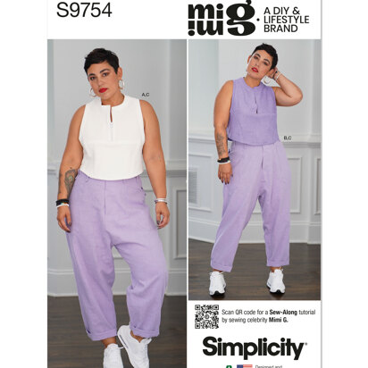 Simplicity Misses' Tops and Cargo Pants by Mimi G Style S9754 - Sewing Pattern