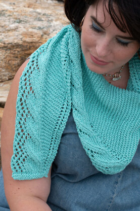 Molucca Shawl in Berroco Seaspun - Downloadable PDF