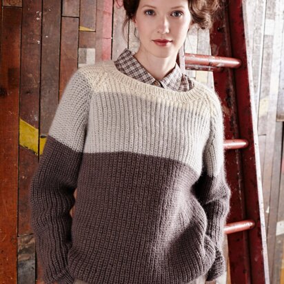 Torrent Sweater in Rowan Kid Classic - Downloadable PDF