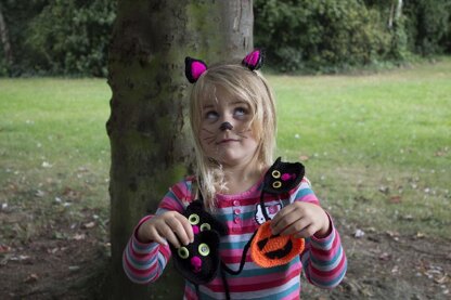 Black Cat Ears, Hair Clips