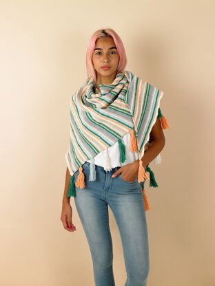 Paintbox Yarns Summertime Shawl (Free).