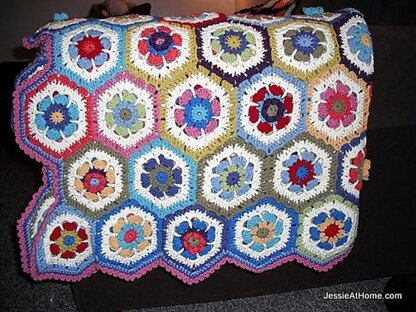 Flower to Hexagon Blanket