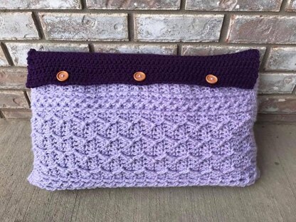 Cabled Zig Zag Rectangle Pillow