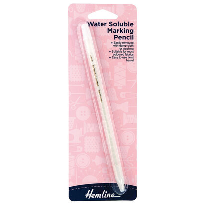 Hemline Water-Soluble Pencil 3mm - White