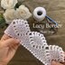 Crochet Lacy border with square mini border pattern - crochet edging - pdf pattern - crochet pattern - crochet lace - vintage crochet edge