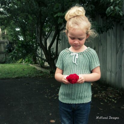 Crocheted Peasant Top