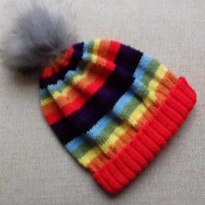 Rainbow Style Beanie