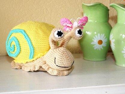 Snail - Doorstop, Stuffed Toy - Amigurumi