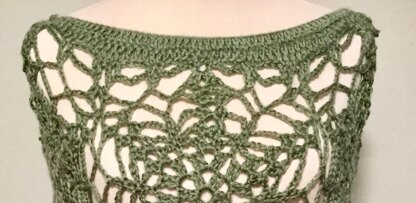 Lacy Floral Capelet Wrap