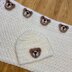 Newborn Baby Teddy Bear Gift Set - Blanket & Hat