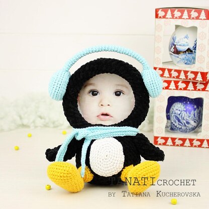 Photo Frame plush PENGUIN