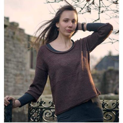 Boxy Sweater in The Fibre Co. Canopy Fingering - Downloadable PDF