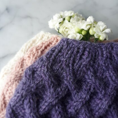 Aran Messy Bun Hat