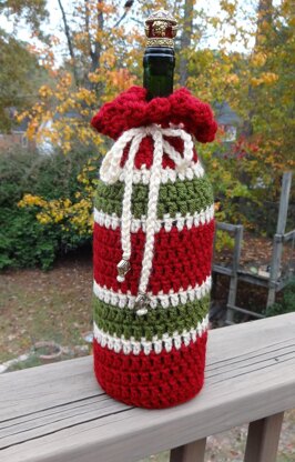 Perfect Wine Bottle Crochet Gift Bag