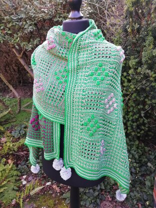 Tunisian Haworth Wrap