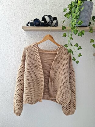 Granny Stripe Sleeve Cardigan - Adult