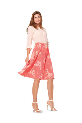 Burda Style Skirts Sewing Pattern B6937 - Paper Pattern, Size 6-28 (32-54)