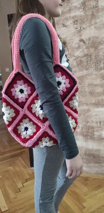 Square granny purse hand bag