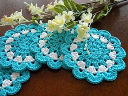 Crochet Pattern Round Placemat Crochet Coaster