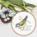 Bothy Threads Little Blue Tit Cross Stitch Kit - 12cm circle