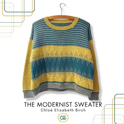 The Modernist geometric stripe Sweater