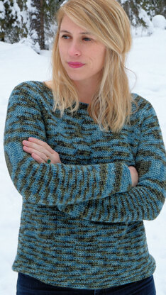 Ilo Pullover in Knit One Crochet Too Kettle Tweed - 2441 - Downloadable PDF