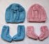 Knitting pattern Baby Dolls Romper suit, Hat & Boots, 0-6 Month Baby, 20-22 inch Doll