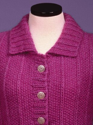 Seed and Slip Stitch Rib Cardigan #118