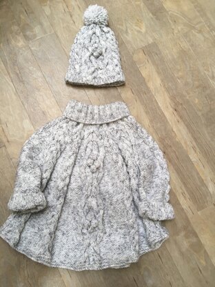 Childs Poncho and Hat