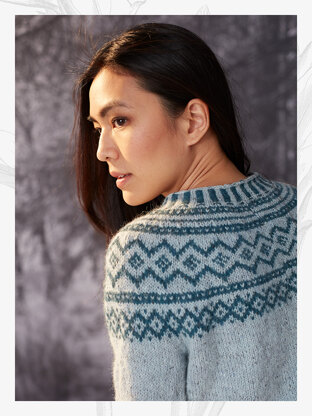 "Yvette Jumper" - Jumper Knitting Pattern For Women in Willow and Lark Woodland