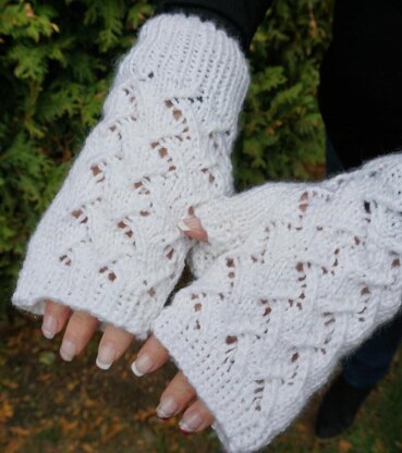 Lace Fingerless Mittens