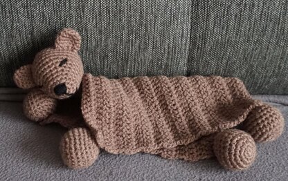 Amigurumi Häkelanleitung Schnuffeltuch / Schmusetuch Bär Balu ♥