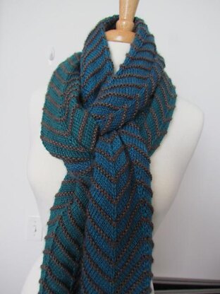 Obsidian Chevron Scarf